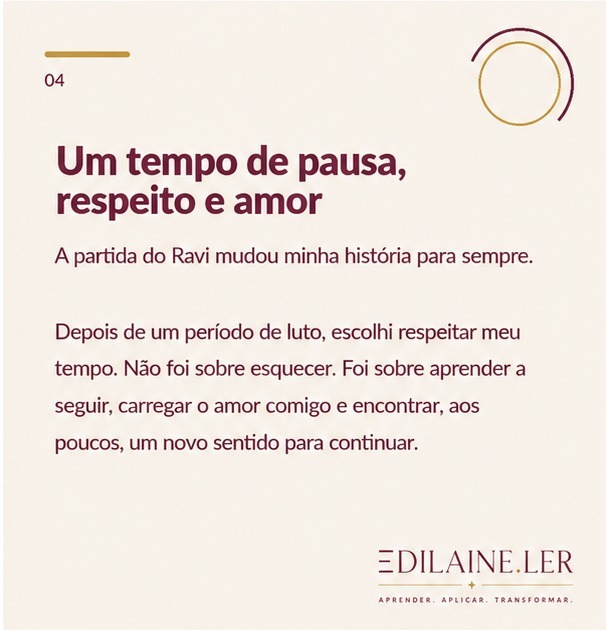Pausa, respeito e amor